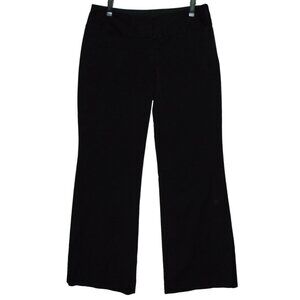 Express Editor Pants Womens 2 x 33" Black  Boot Cut wide stacked waistband